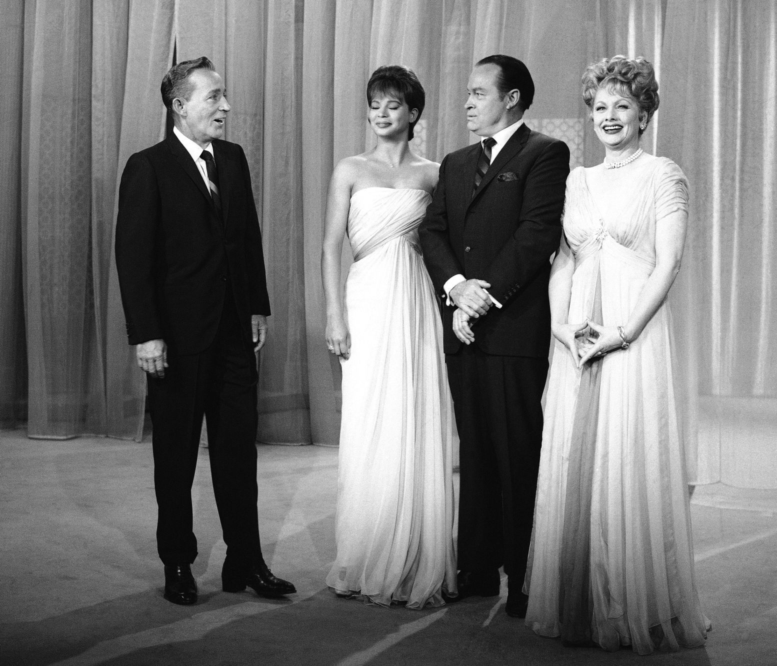 1962: Bing Crosby, Bob Hope, Juliet Prowse, Lucille Ball